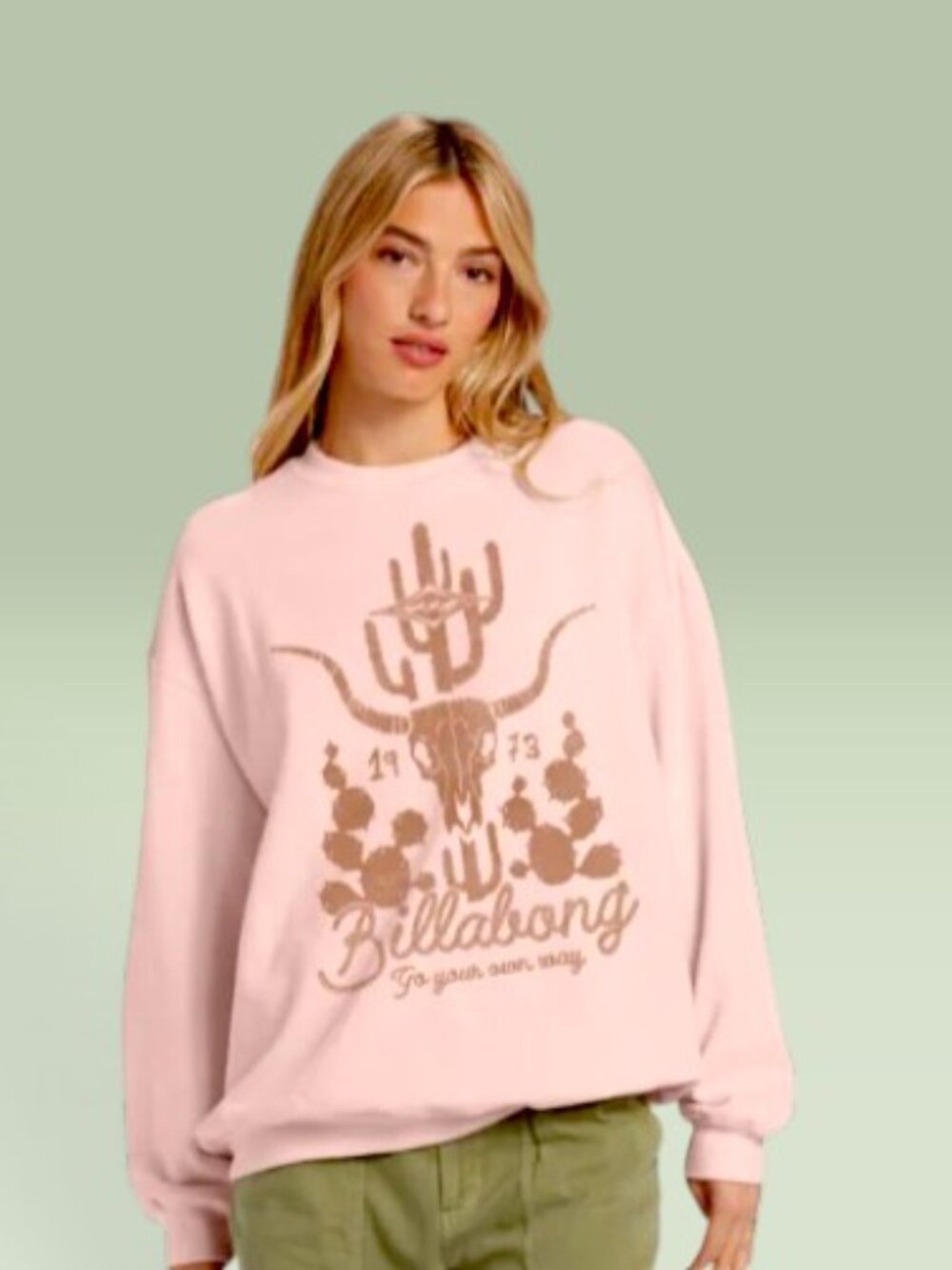 Billabong🆕️Ride In Oversized Crewneck